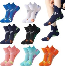 3-12 Pairs Low Cut Ankle Cotton Cushion Athletic Running Socks For Men Women