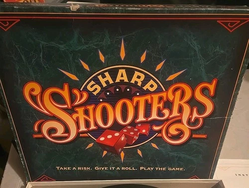 Sharp Shooters Dice Board Game 1994 Edition Milton Bradley Rare Vintage