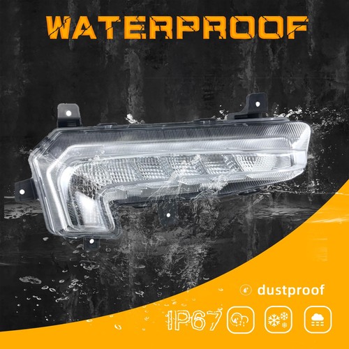 DRL LED Fog Lights Fit for 2016 2017 2018 Chevy Malibu Front Bumper Driving F... - Picture 5 of 7
