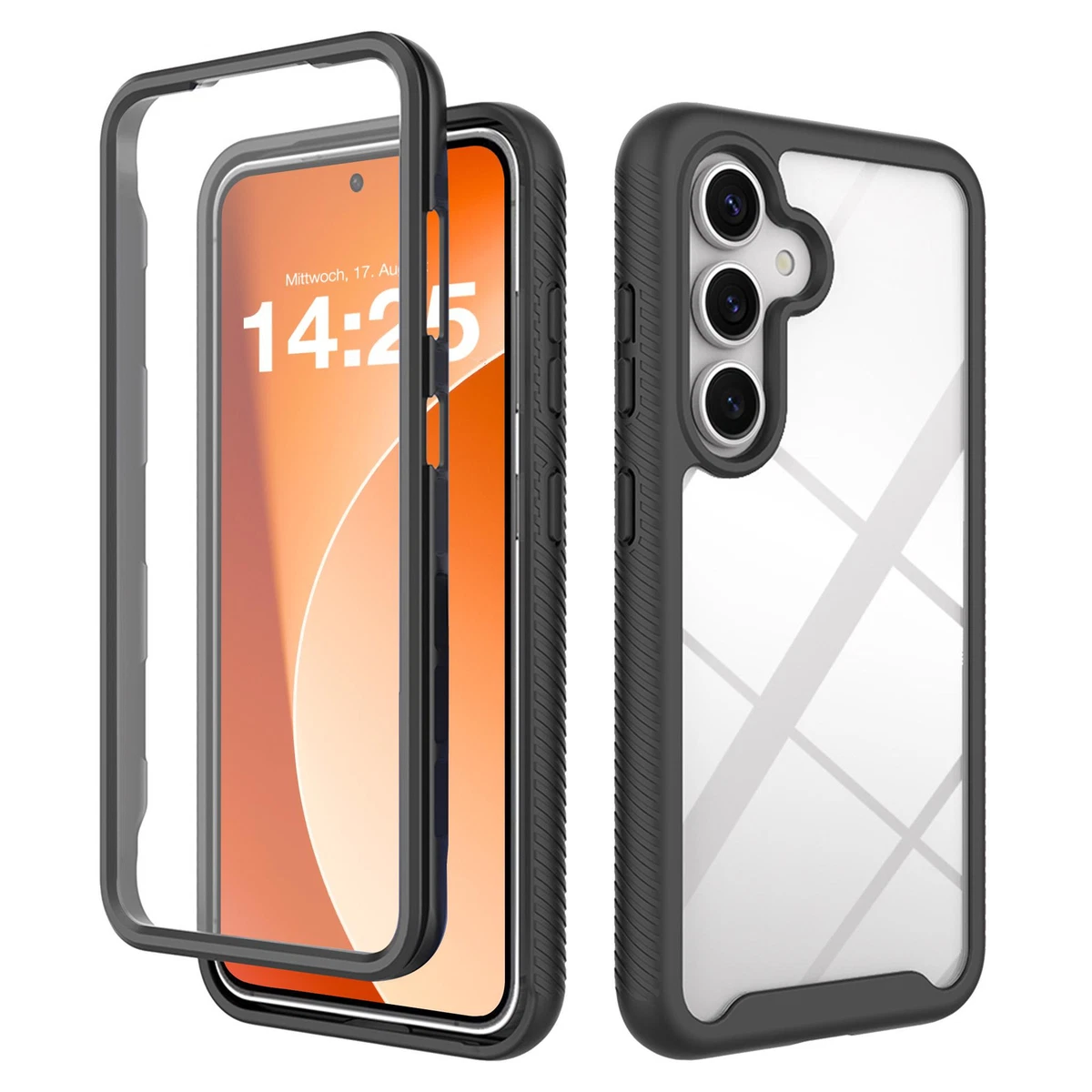 Custodia HAOYE Per VIVO V29 5G Con Anello Girevole 360° E Supporto Magnetico - Cover Ibrida TPU E PC, Nera - 2