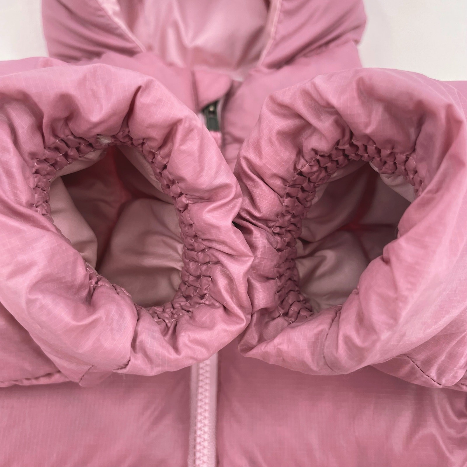 Patagonia Planet Pink Hi-Loft Down Sweater Hoody Baby Winter Coat 6-12 Months thumbnail 5