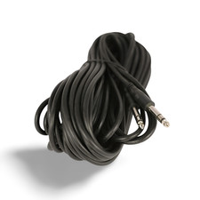 50ft 6.3mm Stereo Plug Plug Male to Male TRS 1/4 - Black