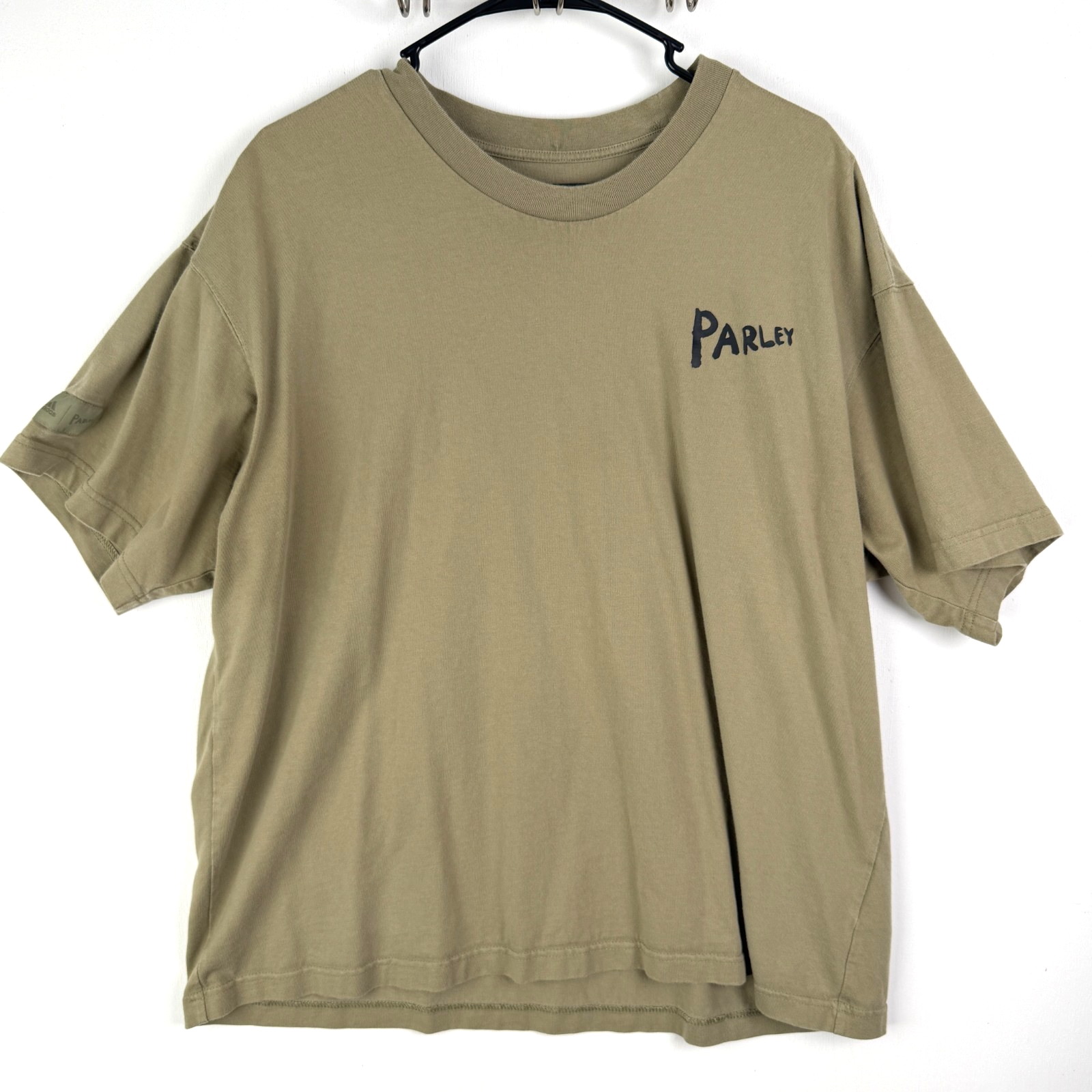 Adidas x Parley For The Oceans Official Equipment T-Shirt Mens XL Olive Green