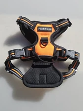 Rabbitgoo Dog Harness No-Pull Adjustable Collar Soft Vest Bright Orange SMALL