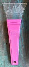 Vtg Hoppy Windshield Ice Scraper Pink Handle Engraved Cabin Pine Trees