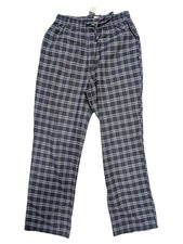 New NWT Brooks Beothers Men's Pajama Lounge Pant Blue Plaid Flannel 88 Size S