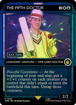 [1x] The Fifth Doctor - Foil - Showcase - Serialized Near Mint, English Doctor W