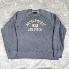 Vintage Abercrombie  Fitch Raglan Sweatshirt Mens L Cotton Blend 90s Y2K