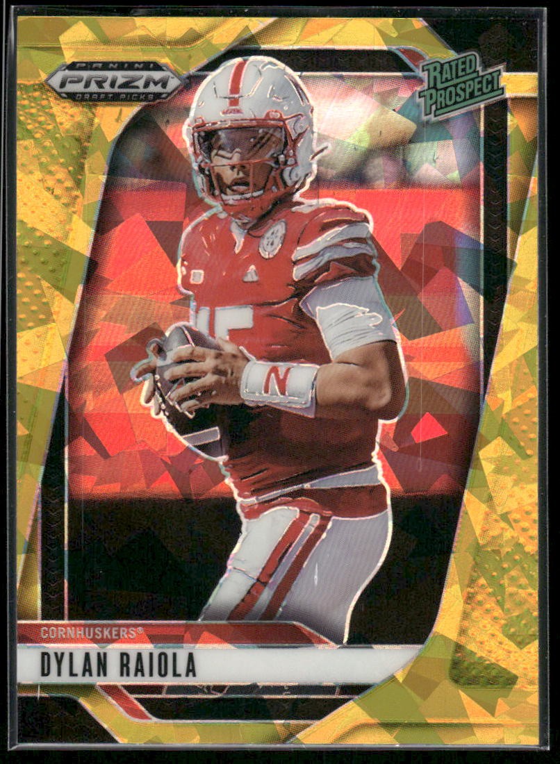 2025 Panini Prizm Draft Picks #158 Dylan Raiola Prizms Gold Ice