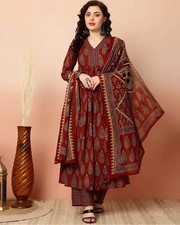 Designer Wedding Wear Kurti Palazzo Set Indian Women's Ethnic Kurta Set Dress