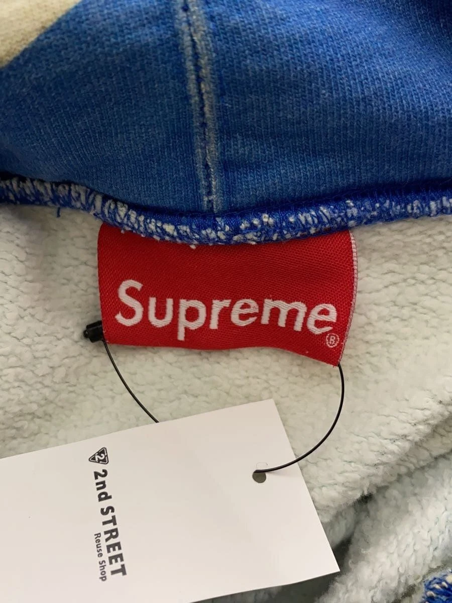 Felpa Supreme con cappuccio XL cotone blu usata