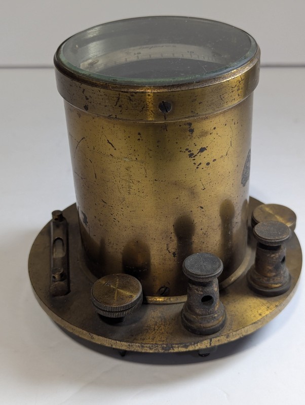 J.G. STATTER Brass Antique Amperes Steampunk Electrical Meter Industrial Gauge