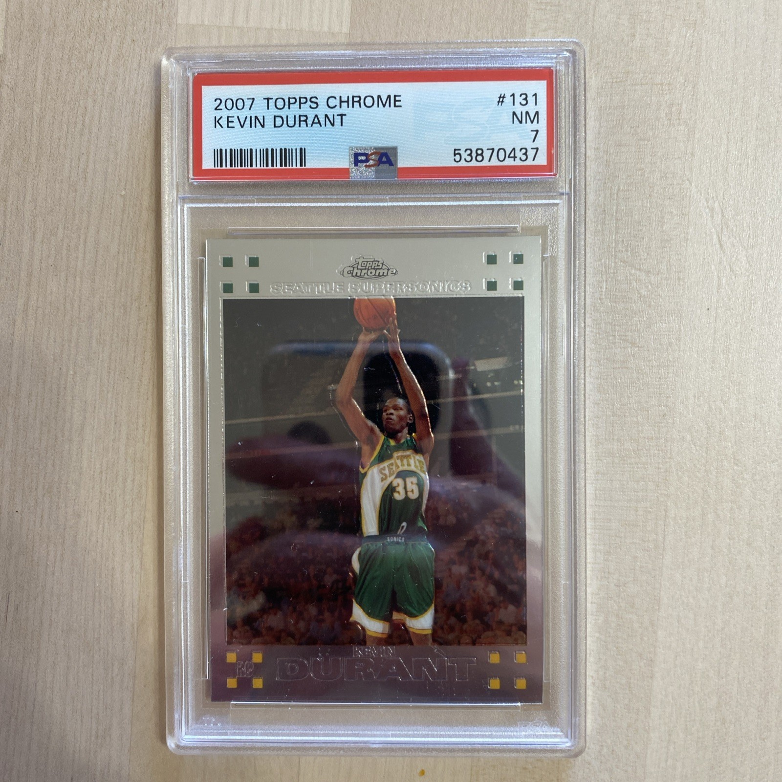 2007-08 Topps Chrome Kevin Durant #131 (RC)