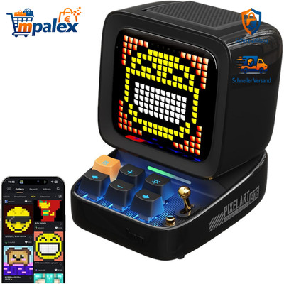 Divoom Ditoo Pixel Art LED Bluetooth Lautsprecher 256 Pixel Panel