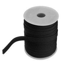 1/2 Inch Double Fold Bias Tape Polyester FOR SEWING Black 55 Yards DIY