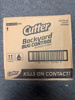 Cutter Backyard Bug Control Spray Concentrate (12 Pack), Kills Mosquitoes, Fleas