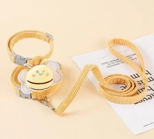 Cat Small Dog Wings Decoration Adjustable Chest Harness Leash Set Pet Supplies