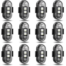 12PCS Wireless LED Lights for Car, Wireless LED Strobe Lights 12PCS Standard 