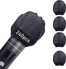 240pcs 120 pairs Mic Covers Disposable Non-Woven, Individually Wrapped Mic Cov