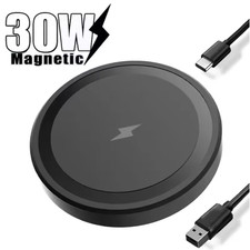 Magnetic Wireless Charger Mini 30W Pad for Magsafe Iphone 17 16 15 14 13 12 Pro