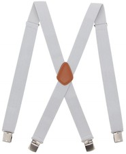 Men  s Heavy Duty X- Back Suspenders-Adjustable Size, Long  Elastic Braces L...
