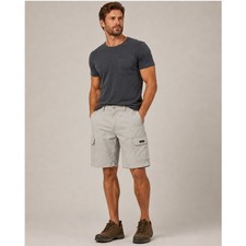 Wrangler Cargo Shorts Sz 34 Tan Relaxed Fit Stretch Lightweight Hiking Khaki 10"
