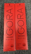 2 New Schwarzkopf IGORA ROYAL Color Creme Hair Color 2.1 oz Each 4-0 Color
