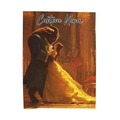 Personalized Disney Beauty And The Beast Valentine, Gift For Friends, Couple V1