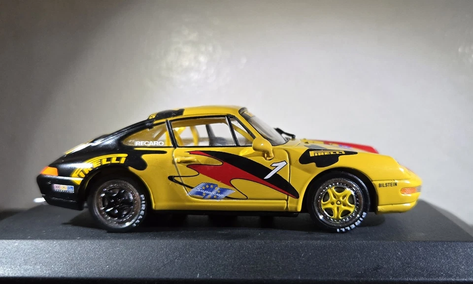 MINICHAMPS PORSCHE 911 #1 SHELL PIRELLI 1994 SUPERCUP Nº 1 NOVO NA CAIXA ESCALA 1/43 - Imagem 3 de 4