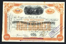 1916 Lake County Colorado - Iron Silver Mining - EX RARE Stock Certificate