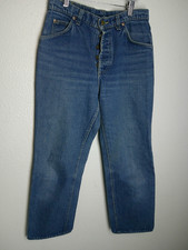 Vintage 1980 Lee Button Fly Blue Jeans USA made Denim '80s Union made 30x27 200