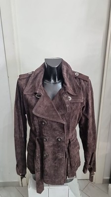 Jacke Frau ORSAY Braunem Leder Größe 44 AN948