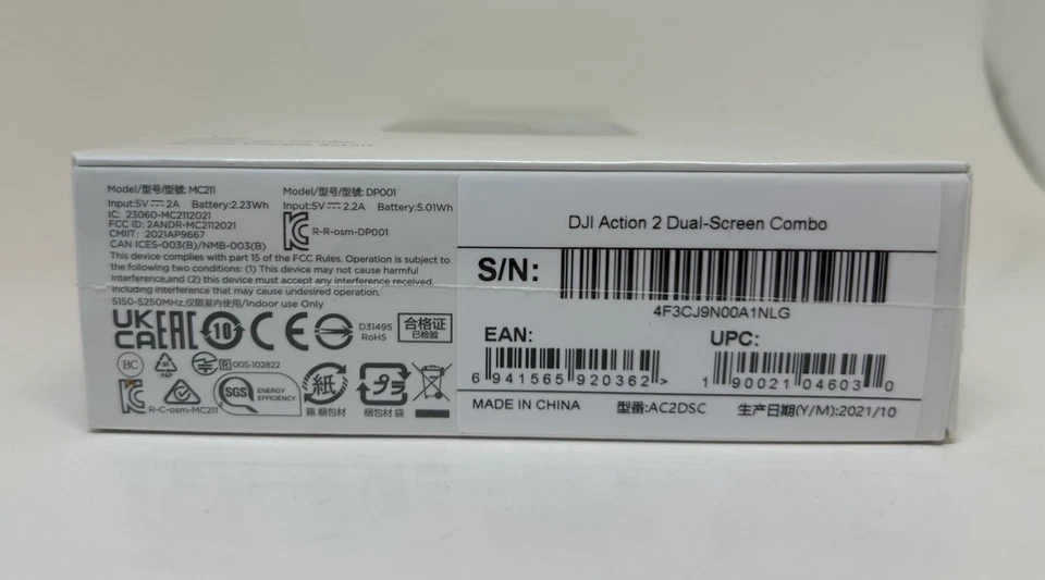 DJI Action 2 Grey Dual-Screen Combo 4K Touchscreen Waterproof Camera NEW SEALED - Image 4 of 4