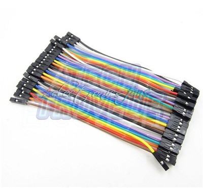 40pcs Dupont 10CM Male / Female Jumper Wire Ribbon Cable for Breadboard ASS