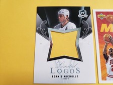 Bernie Nicholls LA Kings 2007 - 2008 UD The Cup Limited Logos Blank Back