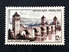 FRANCE  1955 	Pont Valentré - Cahors  YT n° 1039