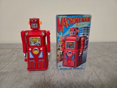 THE GANG OF FIVE Series ''Machine Man Robot'' WIND UP ROBOT - Rocket USA  NEW