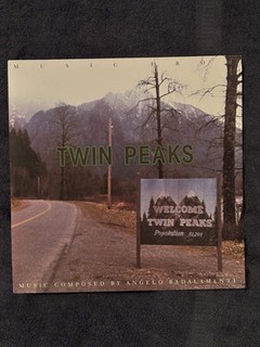 Poster Promo Twin Peaks 12” x 12” “Musica di Angelo Badalamenti” David Lynch RARO