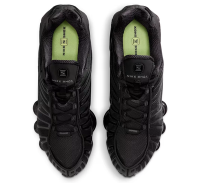 Nike Shox TL Shoes Black Metallic Silver Light Lemon Twist Men's