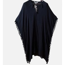 Walter Baker Acapulco Dress Kaftan Swimsuit Coverup Fringe Resort One Size NWT