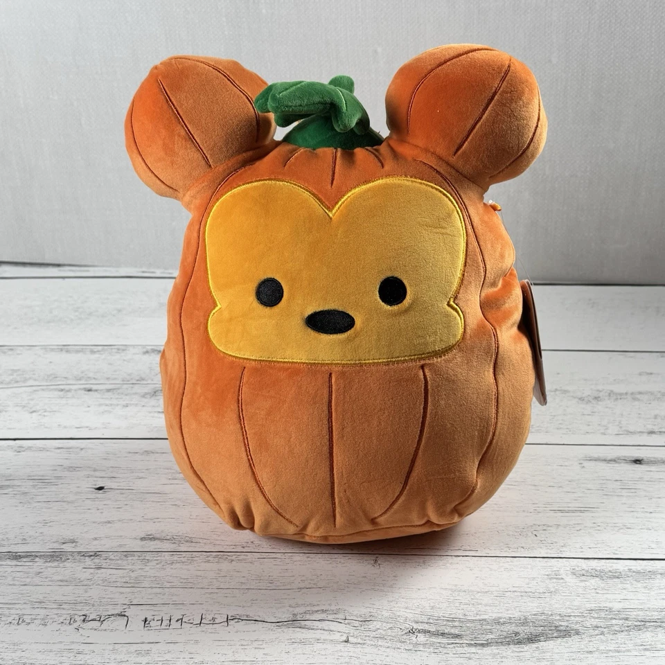 Squishmallows Disney Halloween Mickey Mouse Pumpkin Plush 10 Inch Soft Plush New - Image 2 of 4