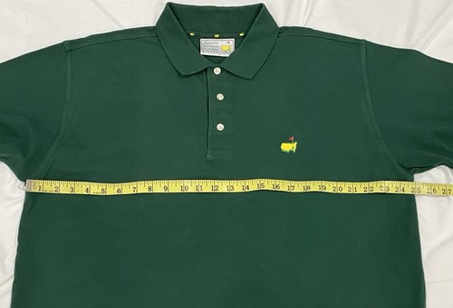 Vintage Masters Golf Polo Shirt Men’s Size XL Green Augusta National Slazenger - Picture 4 of 7