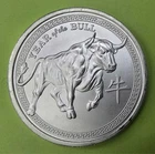 Silver 1 oz YEAR OF THE SILVER BULL BU Round