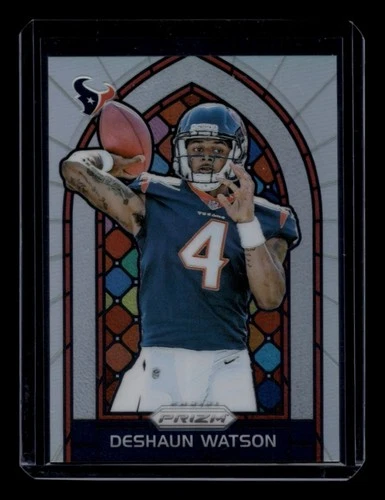 2017 Prizm Football Deshaun Watson #6 Rookie Stained Glass