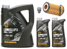 FOR AUDI RS3 2.5 TFSI 8V SERVICE KIT 7L MANNOL & FILTER + PLUG