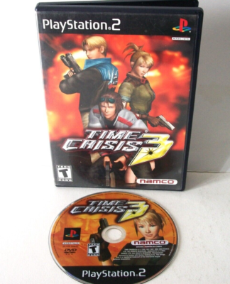 Time Crisis 3 PlayStation 2 PS2 Game Case Disc Light Gun Shooter Time Crisis 3 PlayStation 2 PS2 Game Case Disc Light Gun Shooter