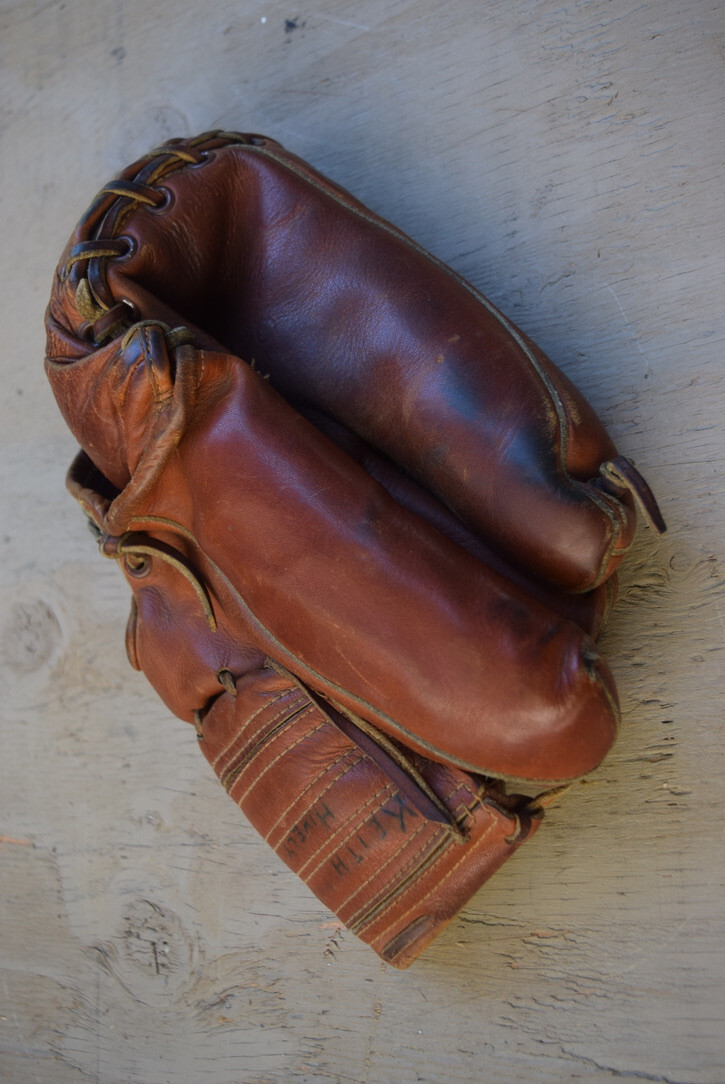 Gant De Baseball Nokona Don Hoak - Vintage 1950s - Cuir Pro Modèle G11 - États-Unis