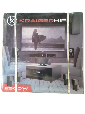 BF!!  KraigerHiFi R-N303 6 PIECE SURROUND SYSTEM - Brand New - HOME THEATER
