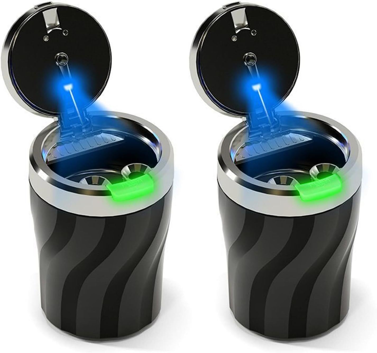 Автомобильный завод Aschenbecher mit LED, hitzebeständig, rauchdicht, großer Fassungsraum