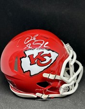 KANSAS CITY CHIEFS DERRICK JOHNSON SIGNED NFL HELMET JSA COA AUTHENTIC AUTOGRAPH